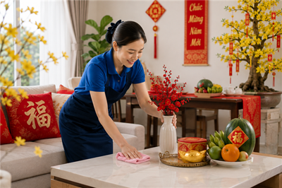 Giúp việc ngày Tết