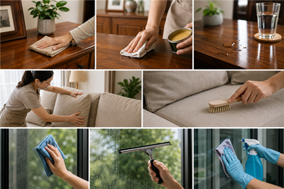 Cách bảo quản đồ gỗ, sofa, kính luôn bền đẹp